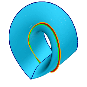non-orientable manifolds of a
periodic orbit