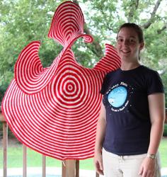 Leslie Carver with her Lorenz manifold